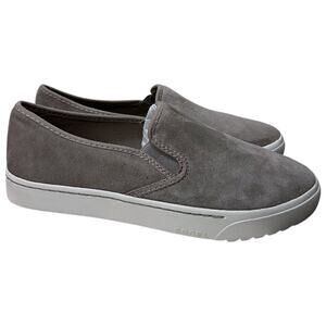 Sorel Women's Campsneak Slip-On Suede Sneakers Women’s 10 Dove Grey Comfort NEW